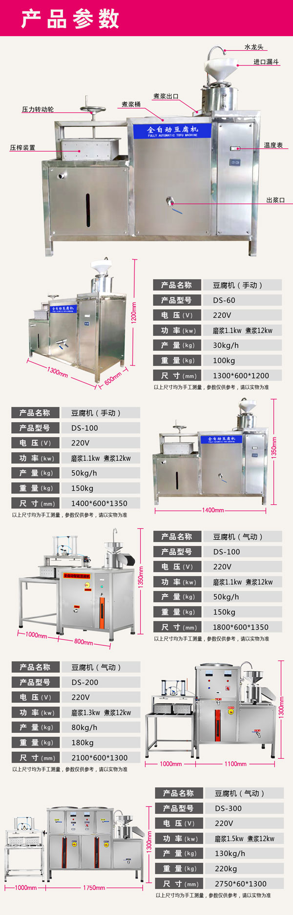 全自動豆腐機300型B